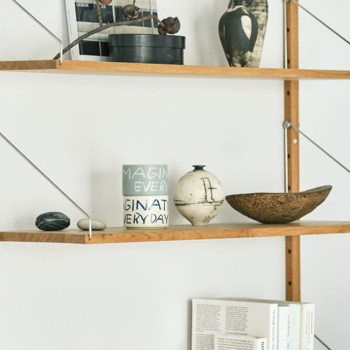 スライドショー【きほんのうつわ × Lee Izumida】カップ 別注生成・灰青 2個セットの画像を開く