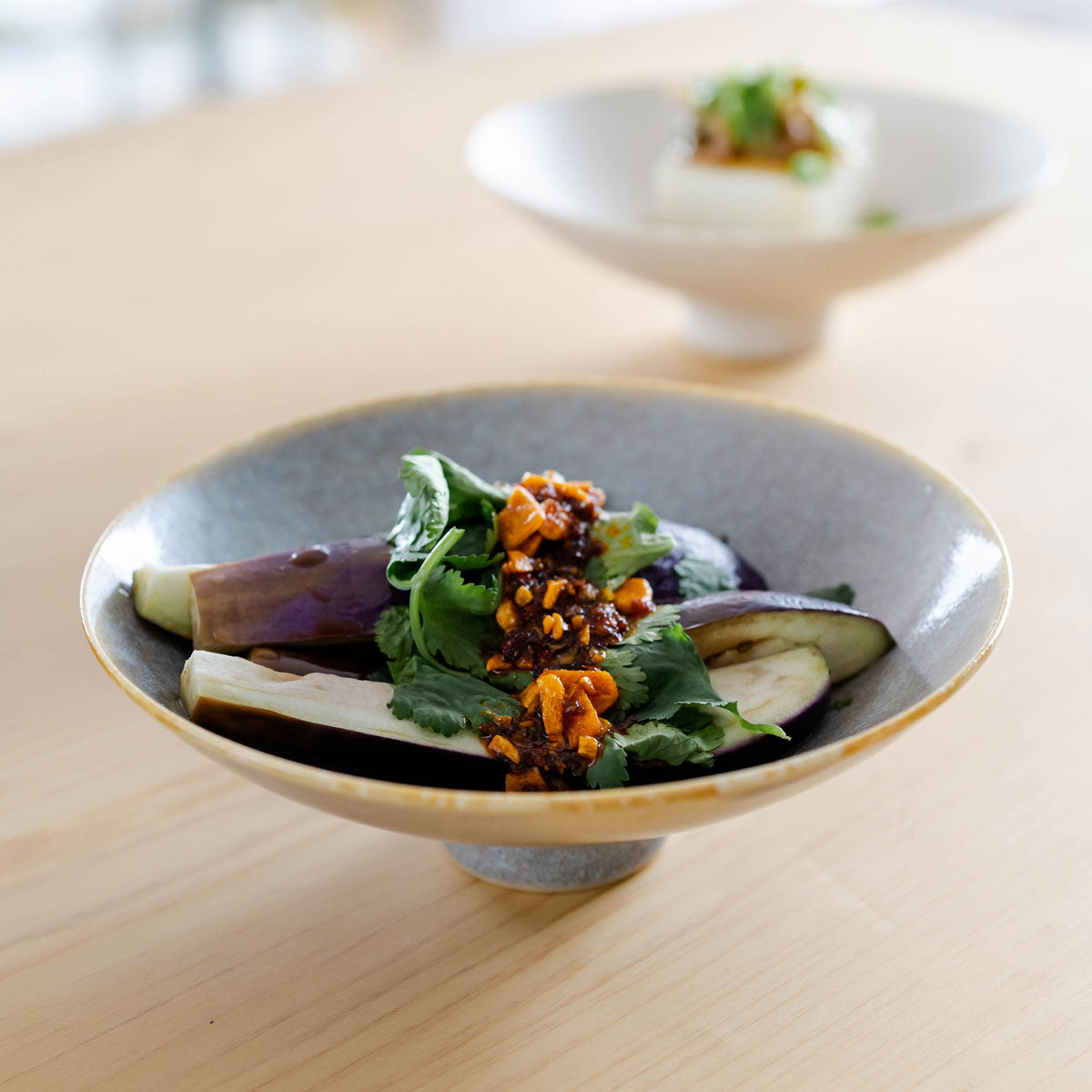 スライドショーこなれ小鉢 灰の画像を開く